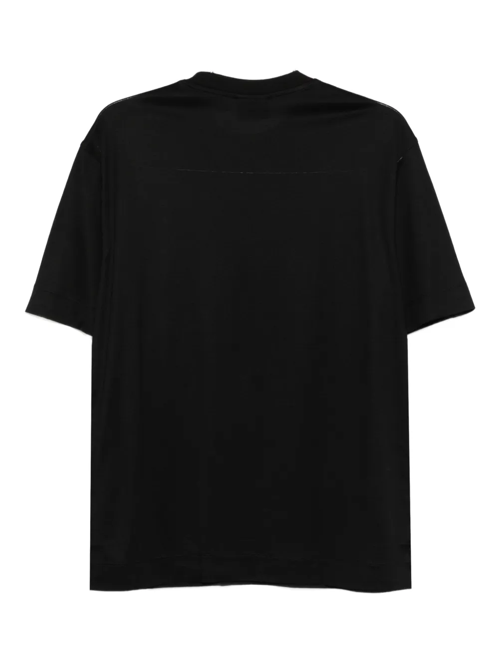 Emporio Armani T-shirt met zakdetail - Zwart