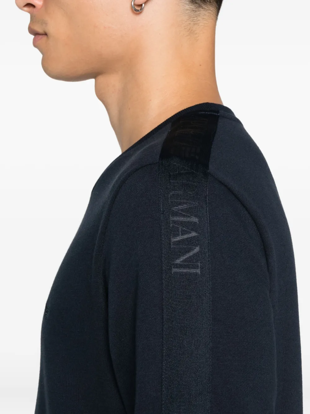 Emporio Armani logo-detail track pants Blauw