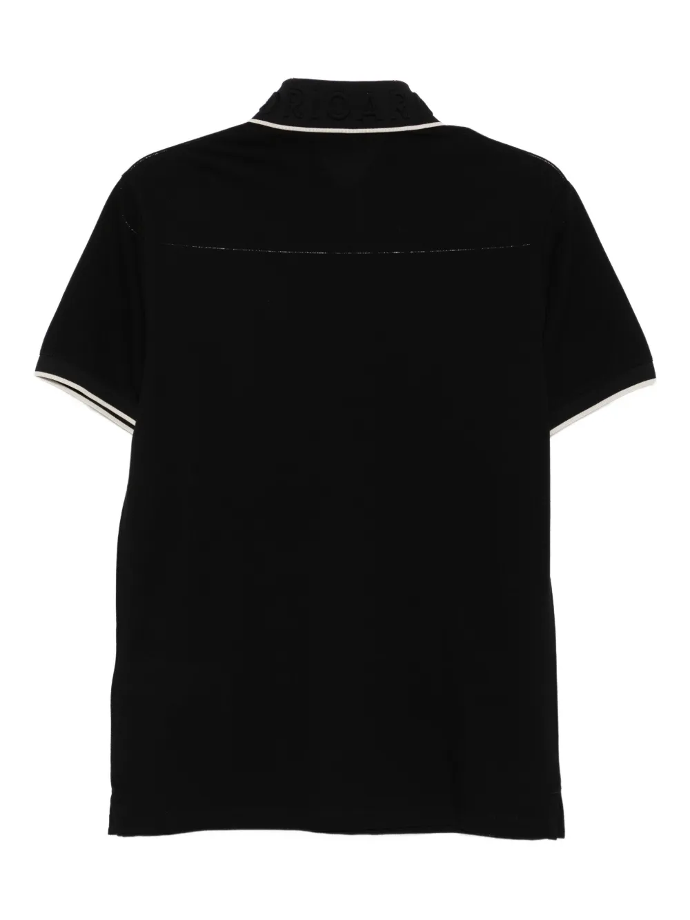 Emporio Armani tipped-collar polo shirt Zwart