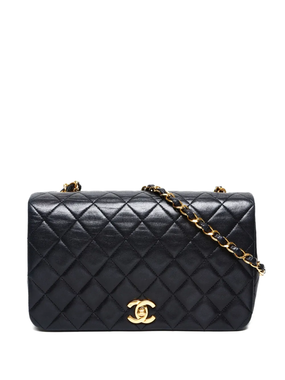 CHANEL Pre-Owned 1989-1991 Full Flap chain shoulder bag - ブラック CHANEL Pre-Owned 1989-1991 Full Flap chain shoulder bag - ブラック