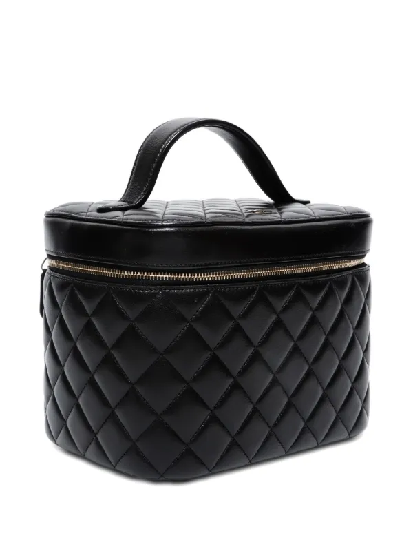 CHANEL Pre-Owned 2016-2017 キルティング バニティバッグ | ブラック