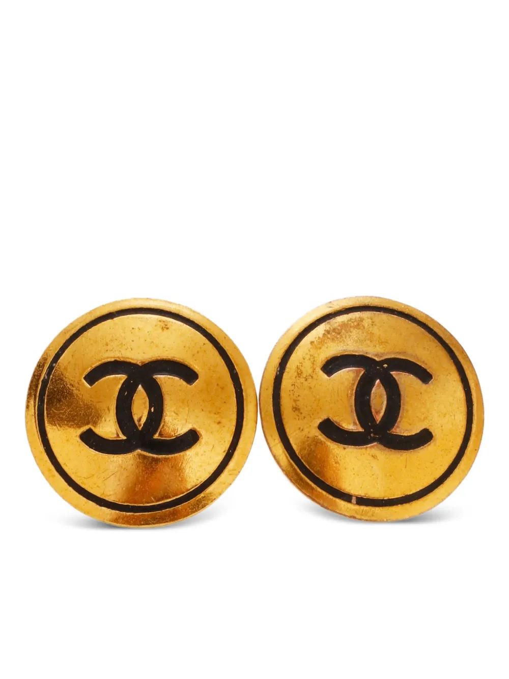CHANEL Pre-Owned 1993 ココマーク イヤリング - ゴールドトーン CHANEL Pre-Owned 1993 ココマーク イヤリング - ゴールドトーン