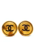 CHANEL Pre-Owned 1993 CC-mark clip-on earrings - Gold