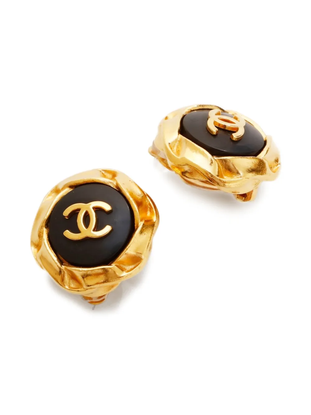 CHANEL Pre-Owned 1996 CC-mark clip-on earrings | Image 2