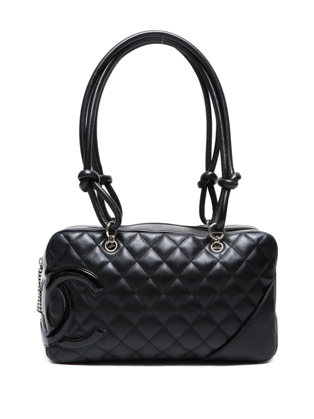 CHANEL Pre-Owned 2008-2009 Cambon bowling bag - ブラック CHANEL Pre-Owned 2008-2009 Cambon bowling bag - ブラック