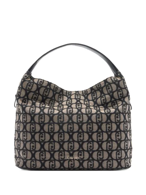 LIU JO large logo-jacquard shoulder bag