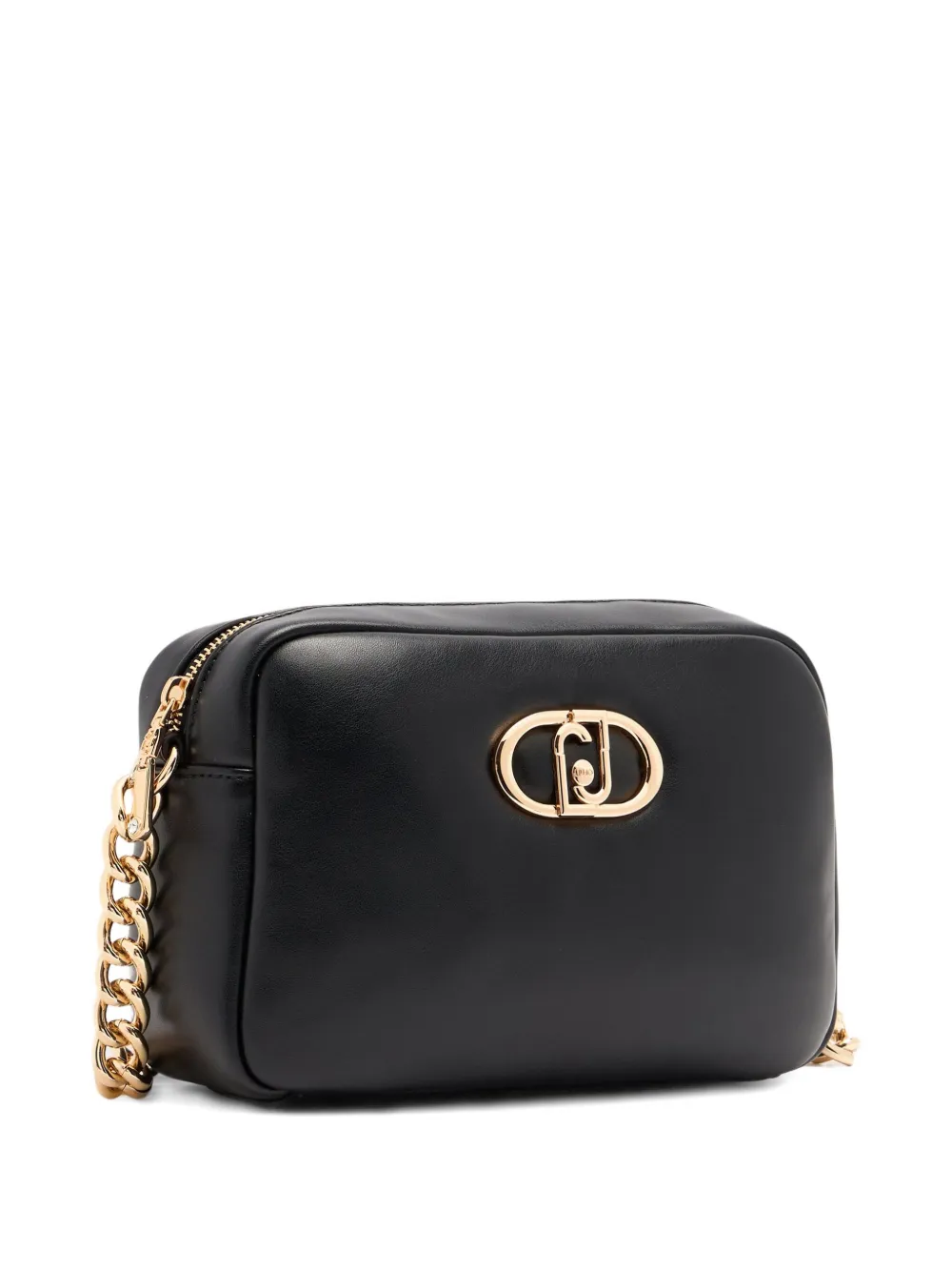 LIU JO medium LaPuffy logo-plaque chain-strap cross body bag Zwart