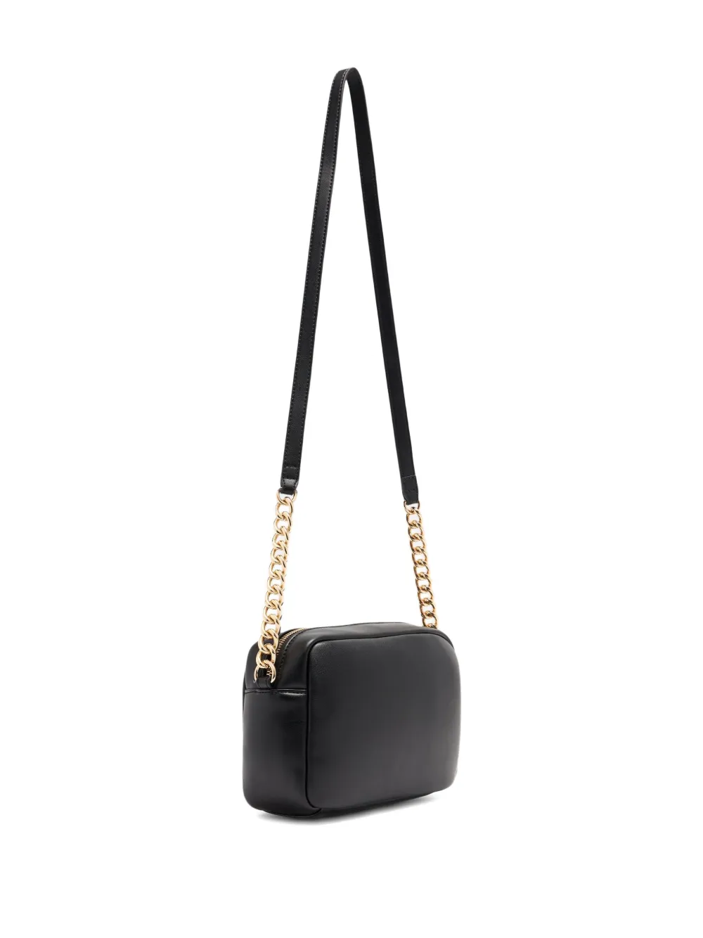 LIU JO medium LaPuffy logo-plaque chain-strap cross body bag Zwart