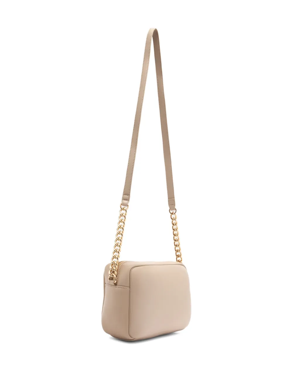 LIU JO Medium LaPuffy crossbodytas met kettingband en logoplakkaat Beige