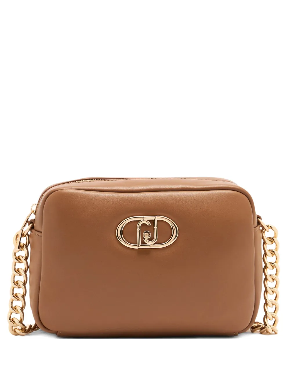LIU JO medium LaPuffy logo-plaque chain-strap cross body bag | Brown | Image 1
