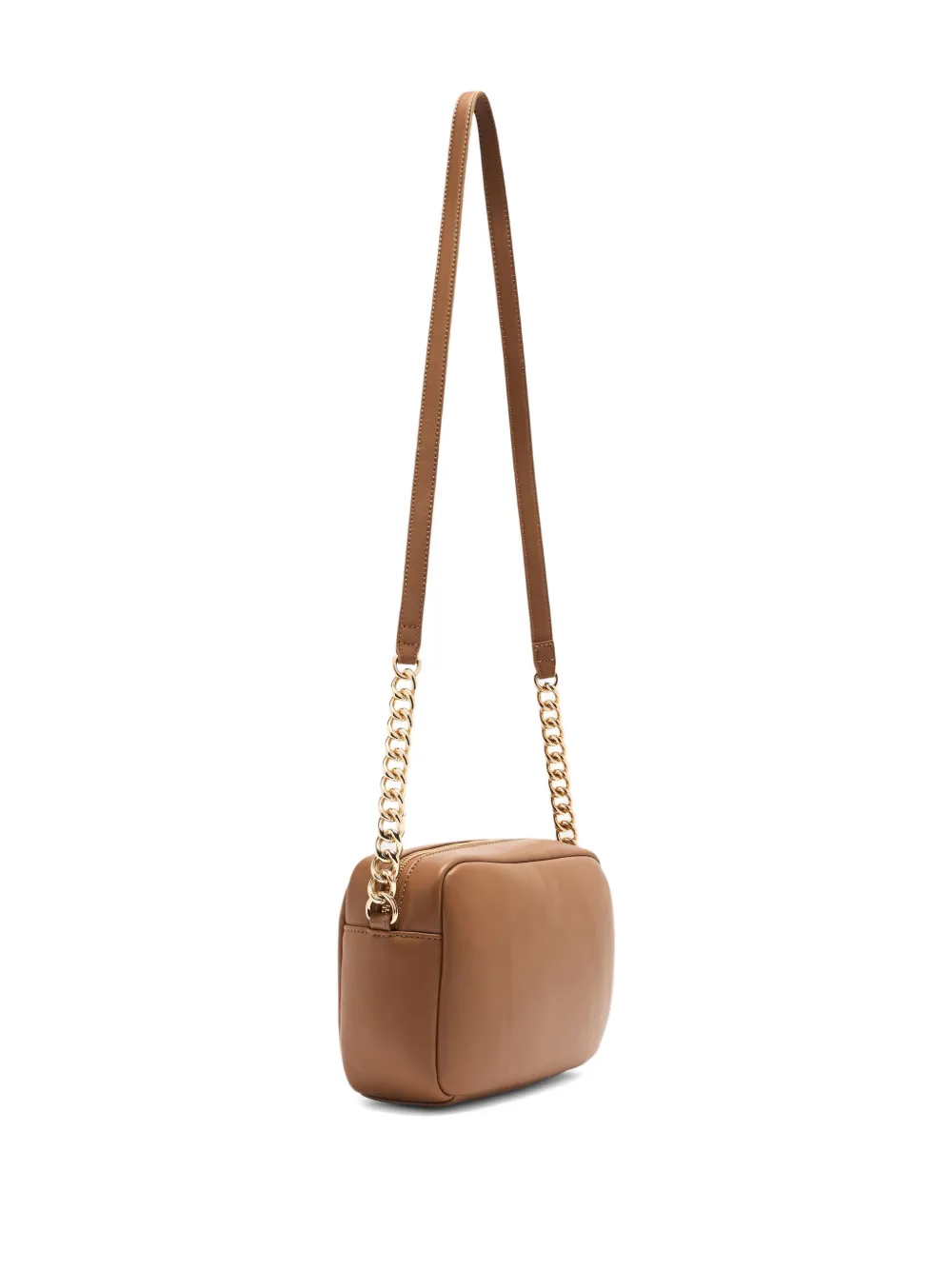 Liu •jo Medium Lapuffy Logo-plaque Chain-strap Cross Body Bag In Brown
