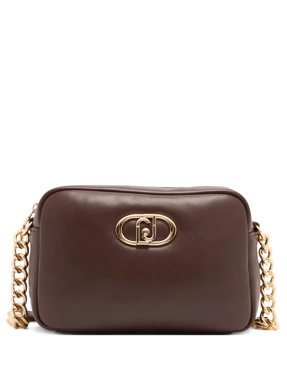 LIU JO medium LaPuffy logo-plaque chain-strap cross body bag | Brown | Image 1