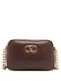 LIU JO medium LaPuffy logo-plaque chain-strap cross body bag - Brown