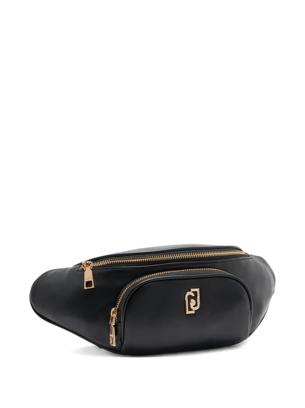 LIU JO medium logo-plaque zip-fastening belt bag Zwart