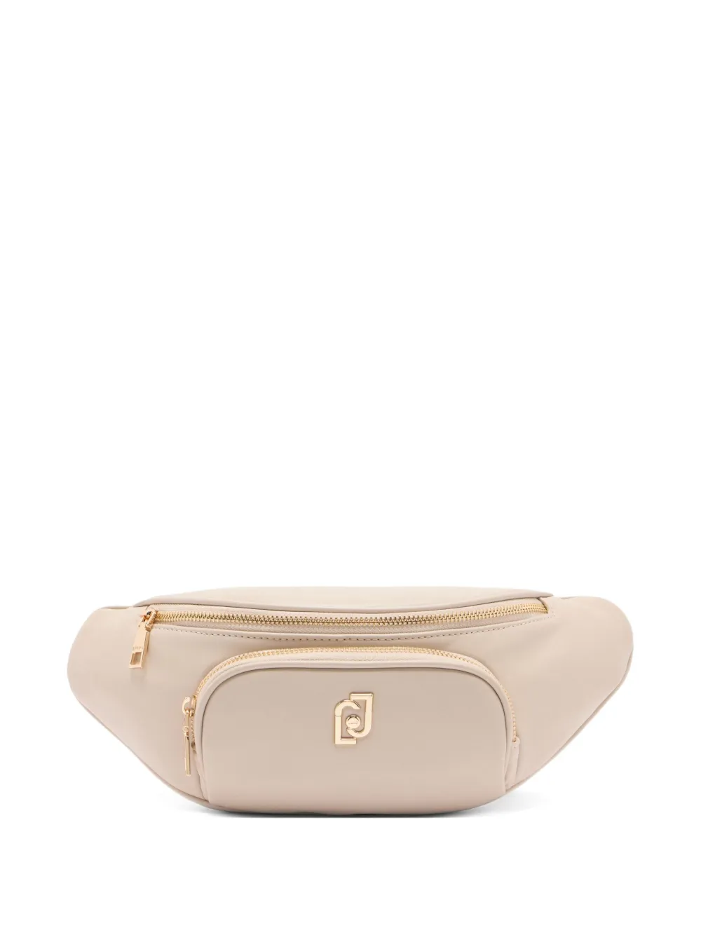 LIU JO medium logo-plaque belt bag Beige