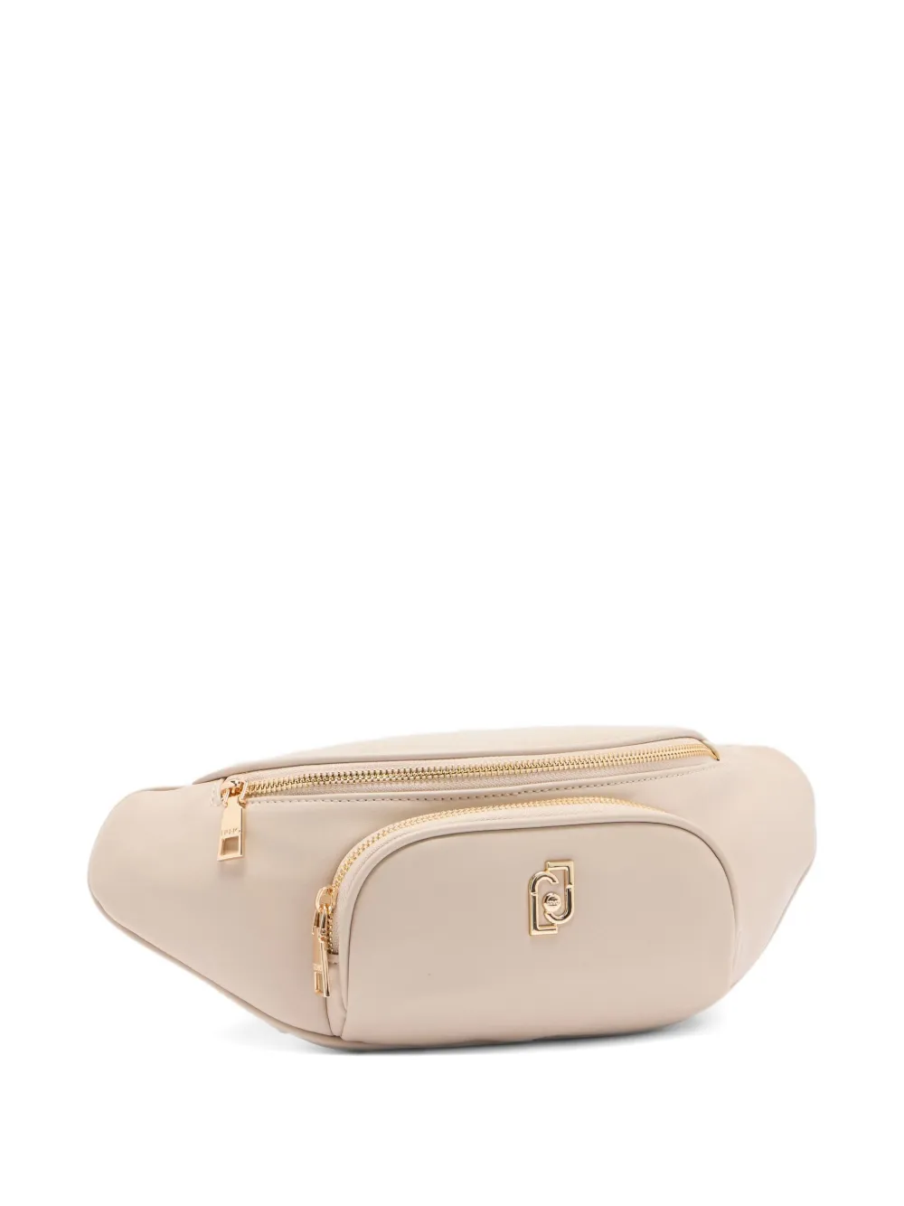 LIU JO medium logo-plaque belt bag Beige