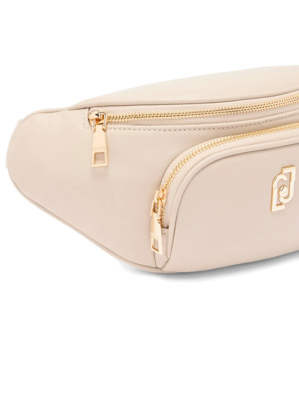LIU JO medium logo-plaque belt bag Beige