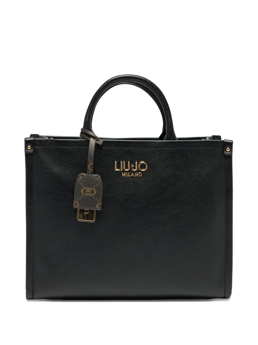 LIU JO medium logo-plaque tote bag Zwart