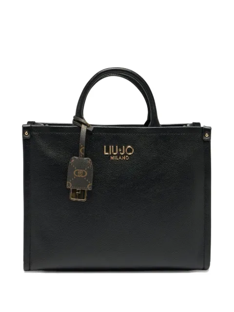 LIU JO medium logo-plaque tote bag