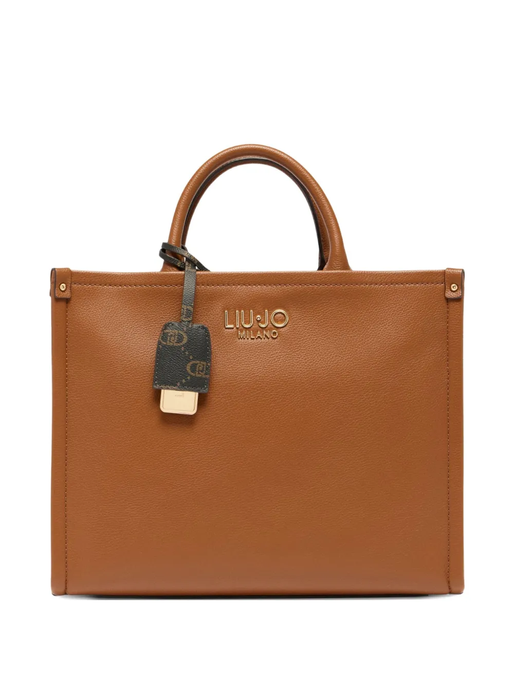 LIU JO medium logo-plaque tote bag | Brown | Image 1