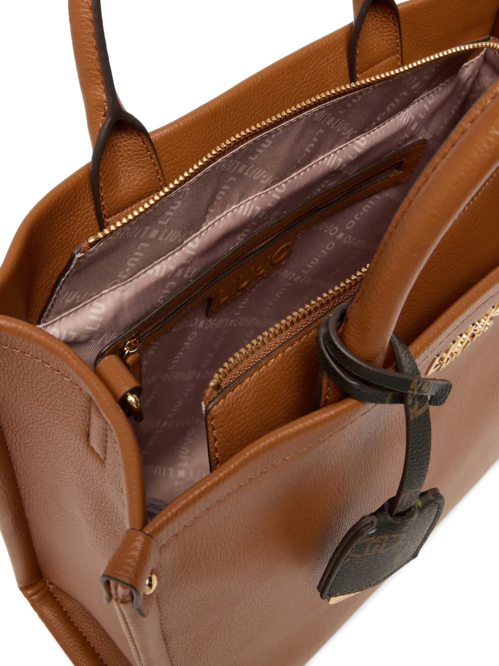 Liu •jo Medium Logo-plaque Tote Bag In Brown
