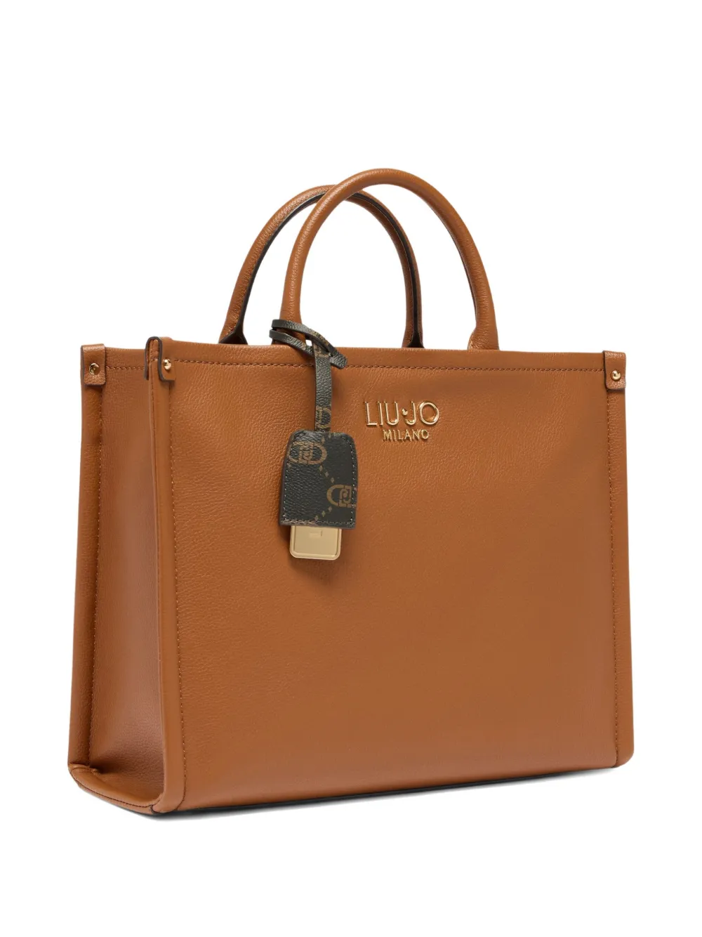 LIU JO Shopper met logoplakkaat - Bruin
