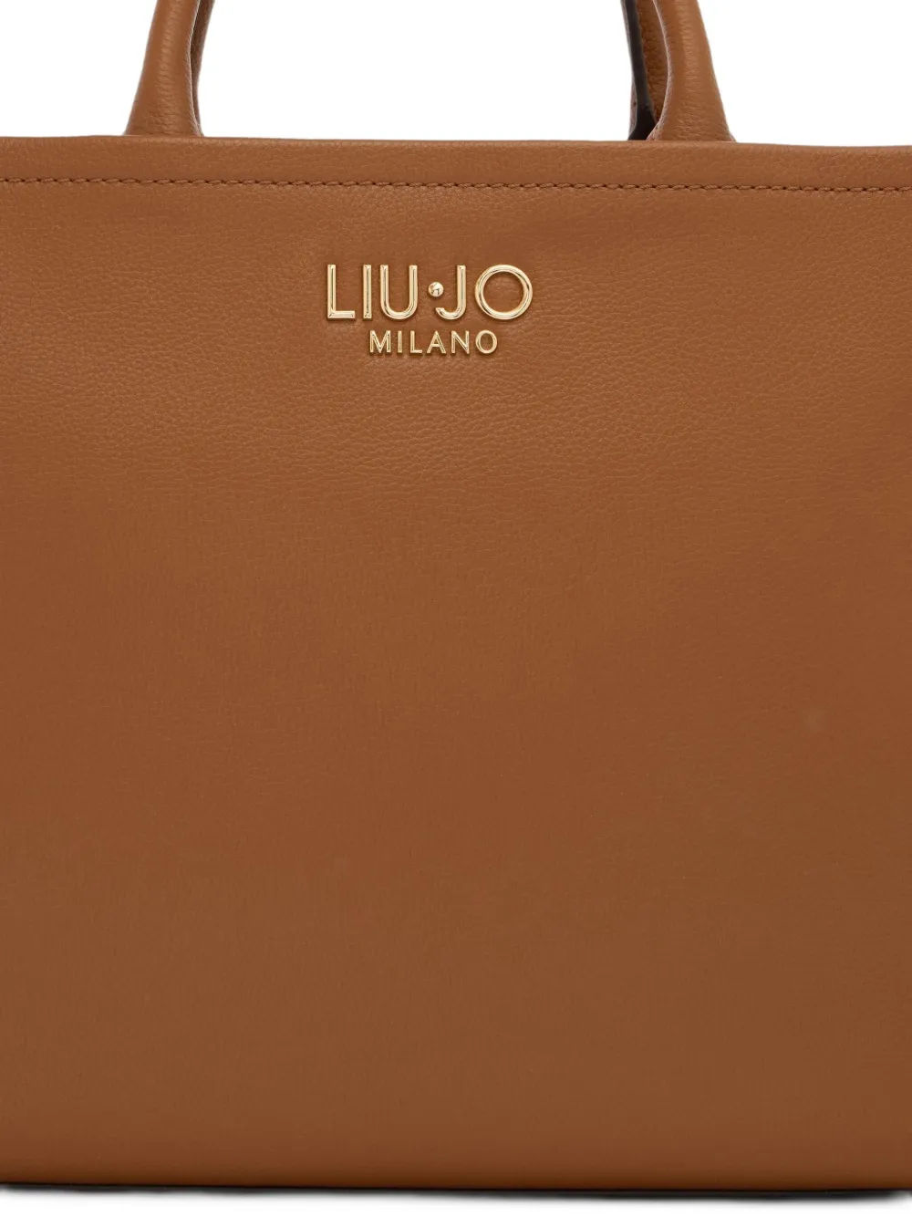 Liu •jo Medium Logo-plaque Tote Bag In Brown
