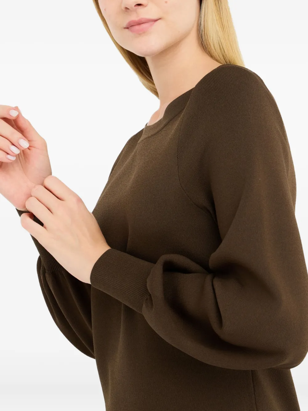 LIU JO balloon-sleeve mini dress Bruin