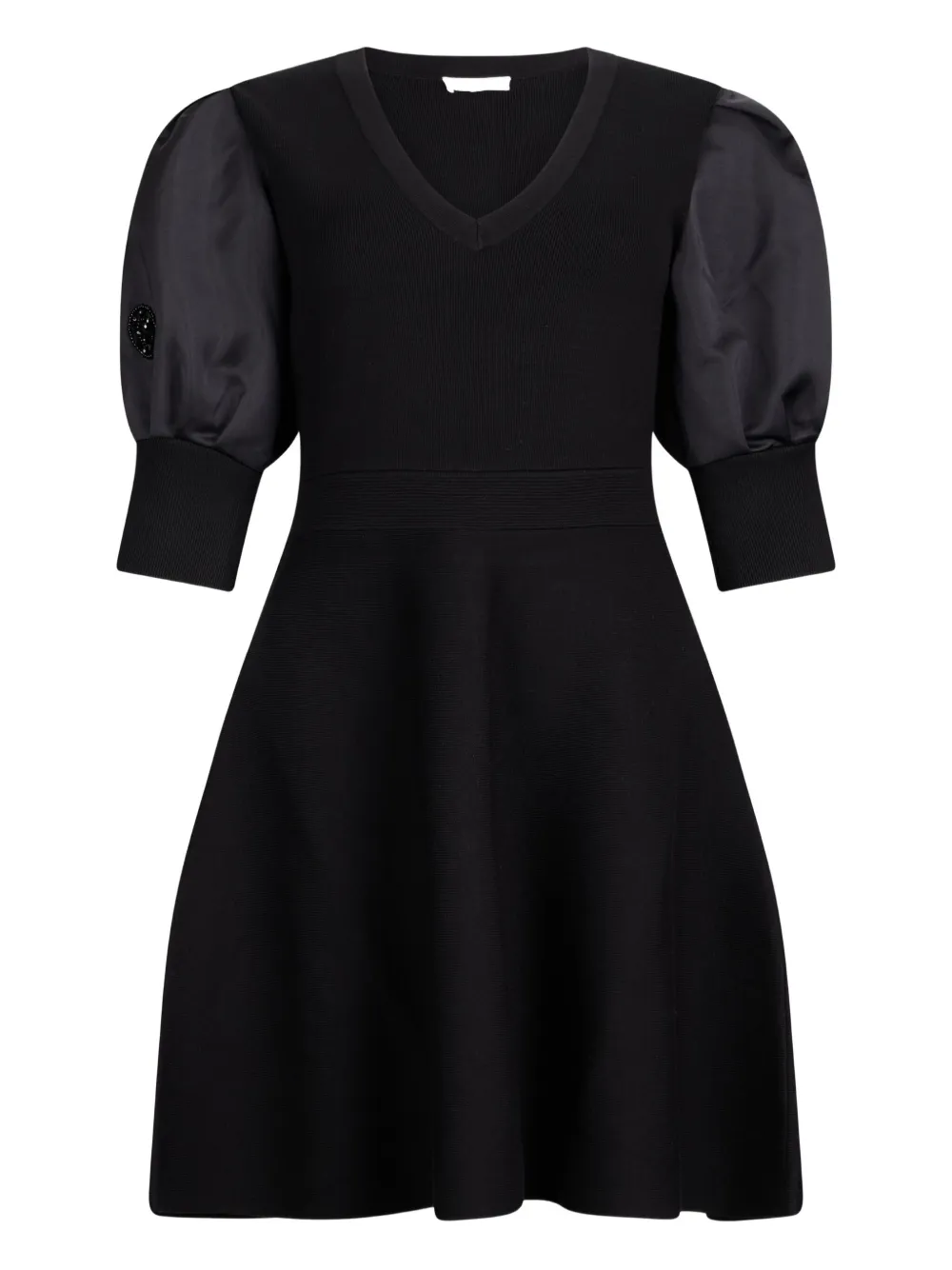 LIU JO embellished puff-sleeve dress | Black | Image 1