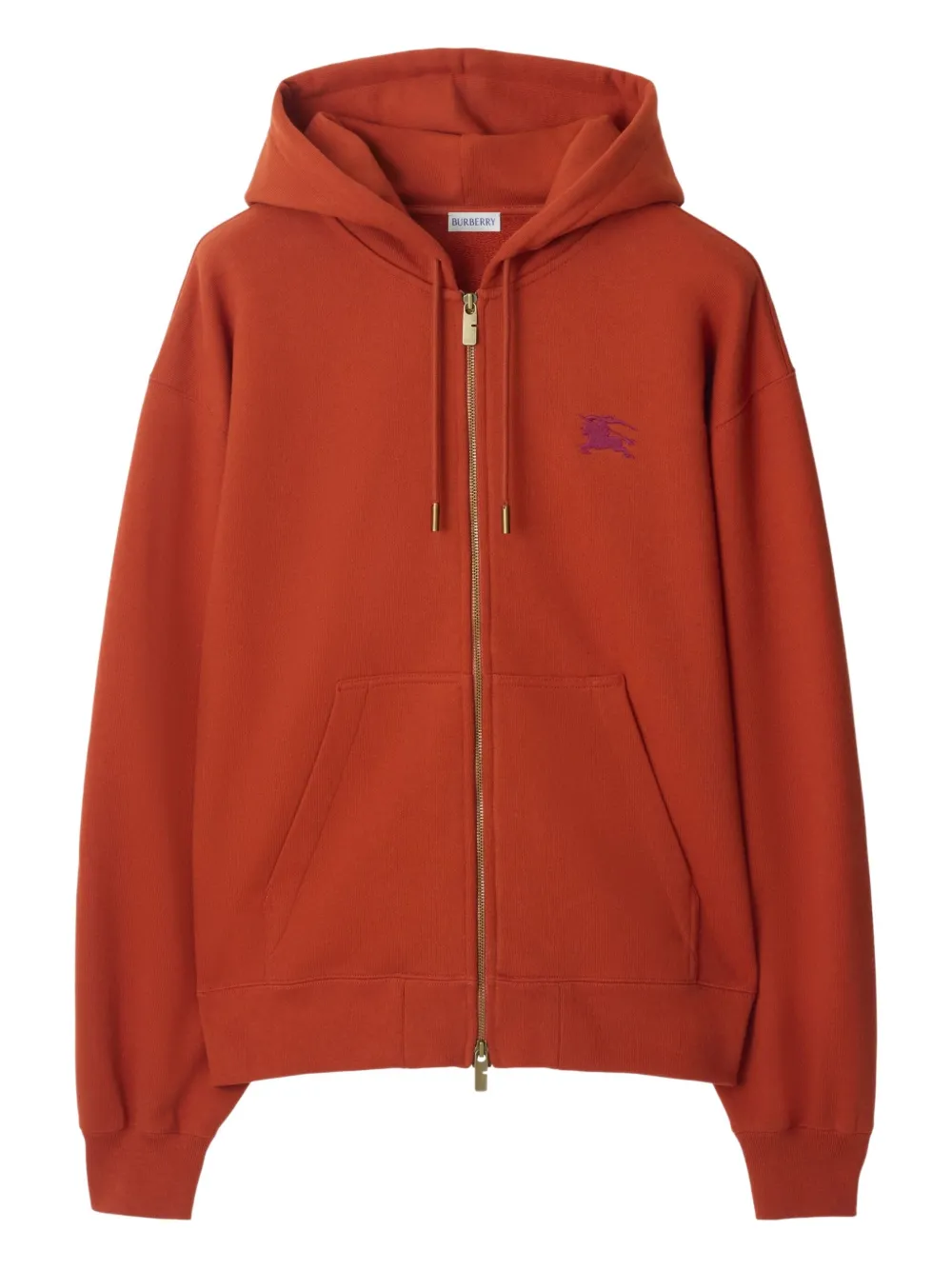 Burberry logo zip hoodie Oranje