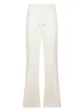 LIU JO elastic-waistband cargo trousers - White