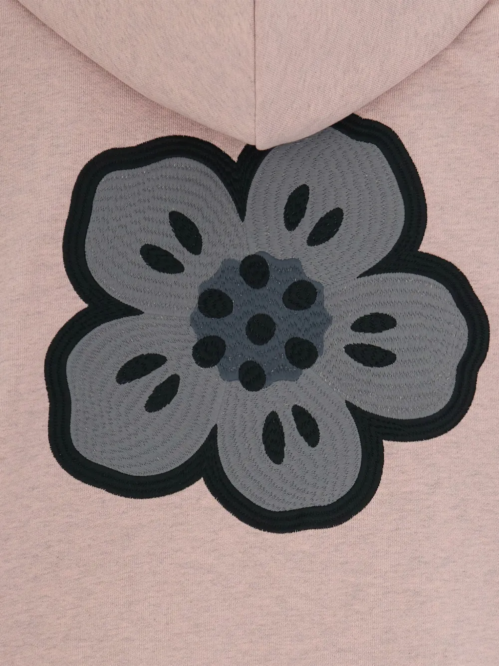 Kenzo Hoodie met geborduurde bloemen Roze