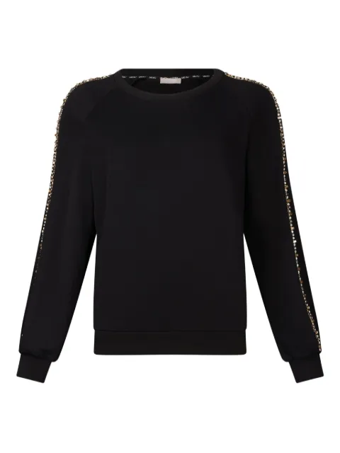 LIU JO sudadera con cuello redondo y detalle de strass