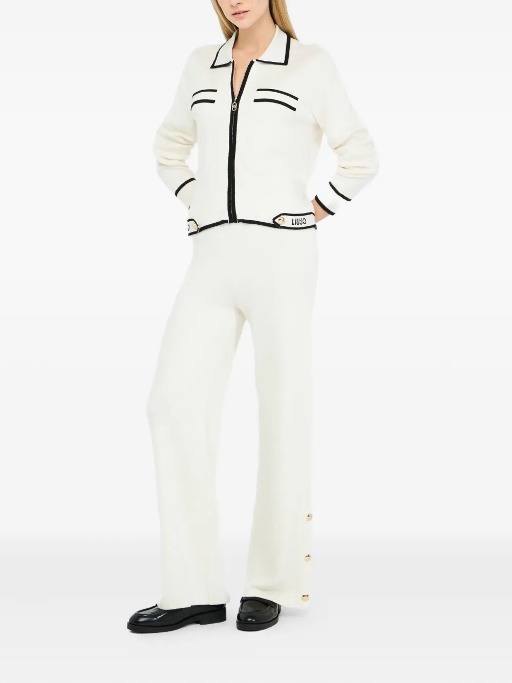 LIU JO collared zip-front cardigan | Cardigans | Image 2