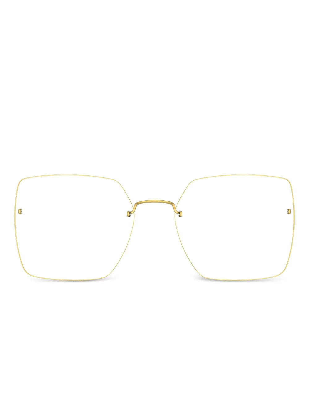 Lindberg square-frame glasses | Gold | Image 1