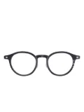 Lindberg round-frame titanium glasses - Black