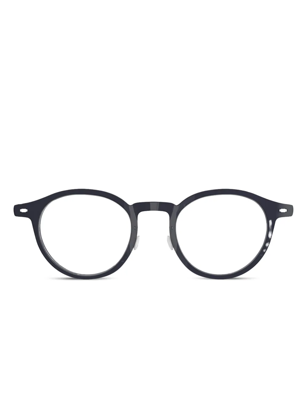 Lindberg round-frame titanium glasses | Black | Image 1