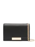 Elisabetta Franchi mini gold-plaque clutch bag - Black