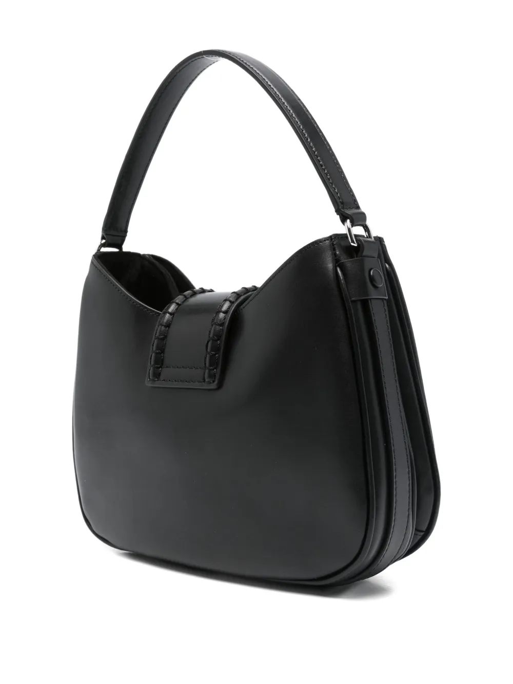 Emporio Armani braided-detail tote bag Zwart