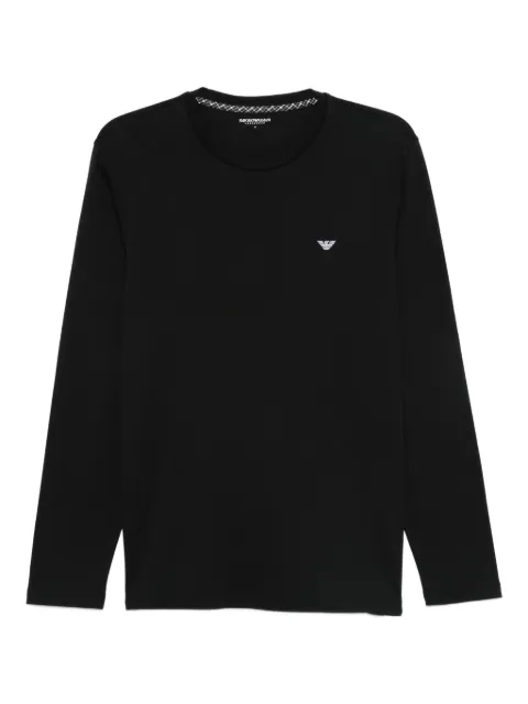 Emporio Armani eagle-logo cotton pajama top