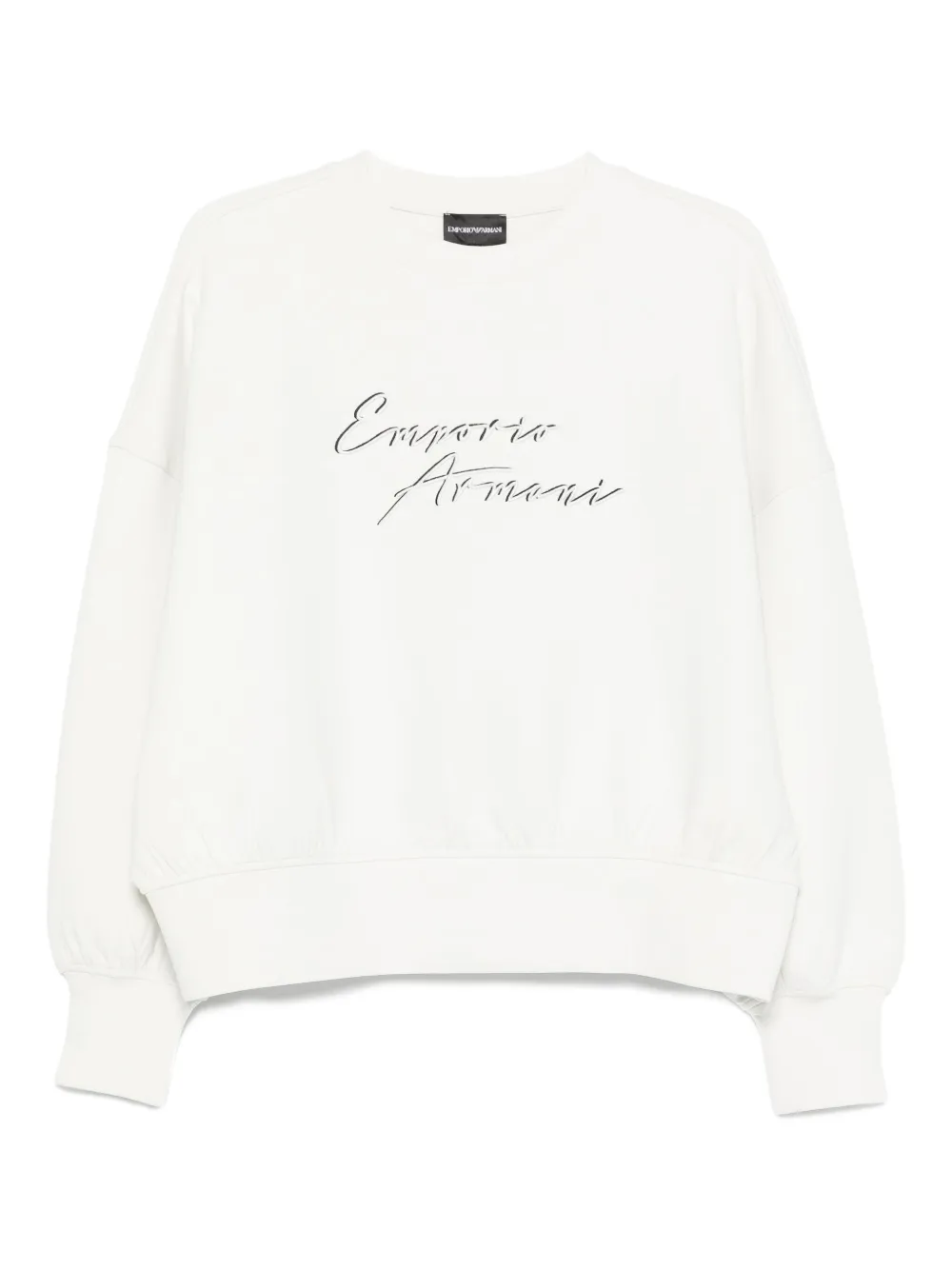 Emporio Armani Sweater met logo Beige