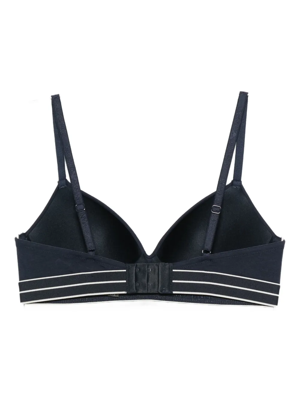 Emporio Armani logo-embellishment bra Blauw