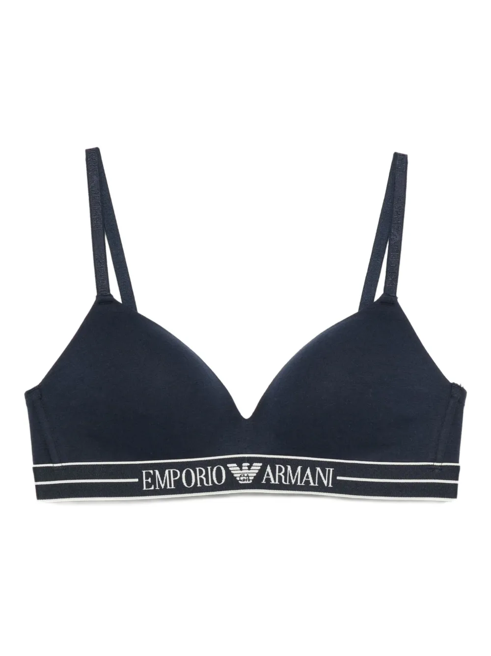 logo-embellishment bra