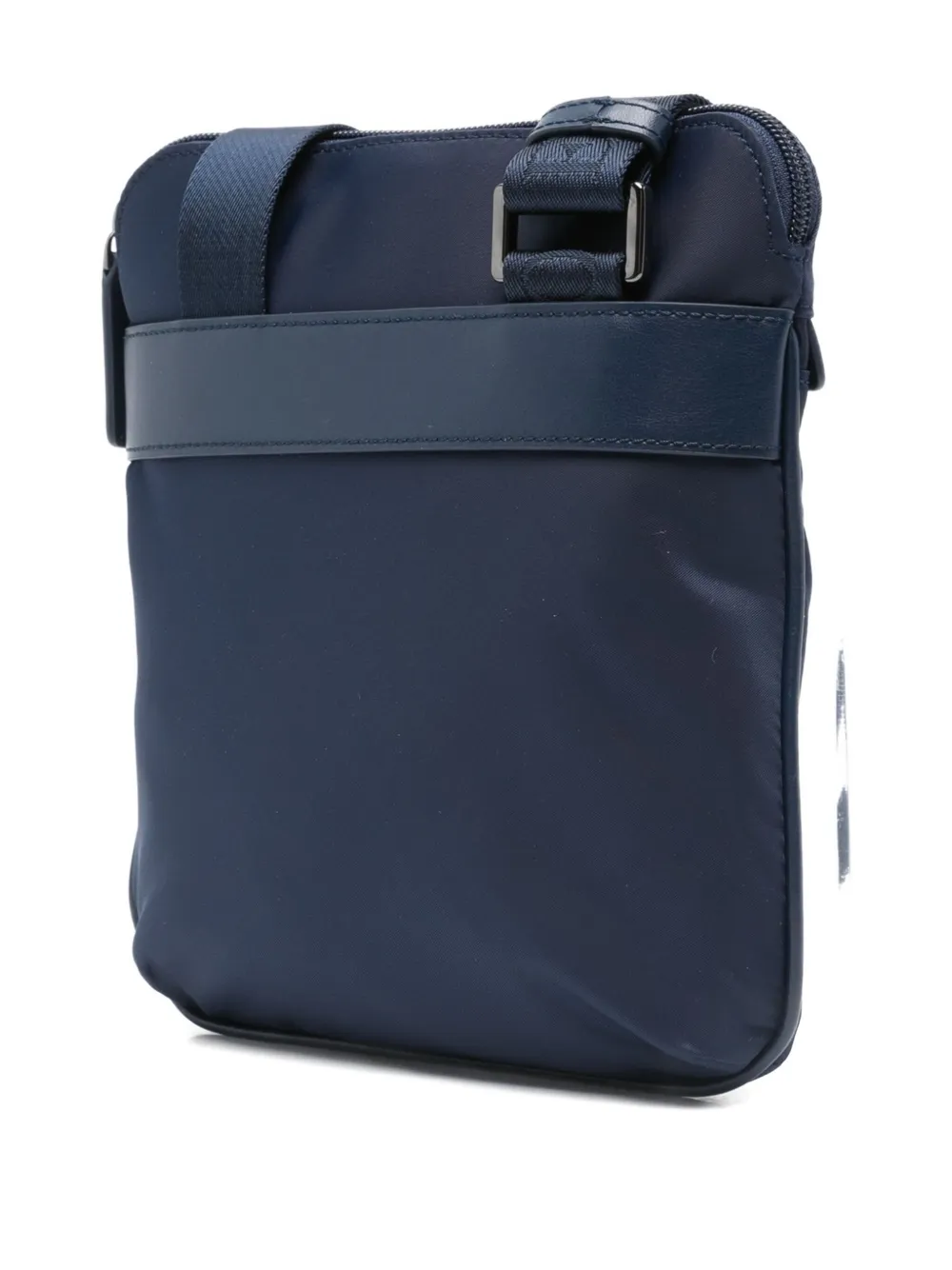 Emporio Armani logo-plaque messenger bag Blauw
