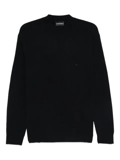 Emporio Armani cashmere-wool blend crew-neck sweater