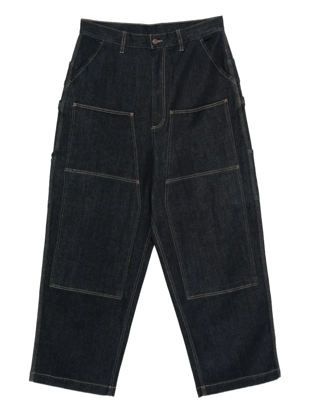 Emporio Armani Ruimvallende jeans met zakken Blauw