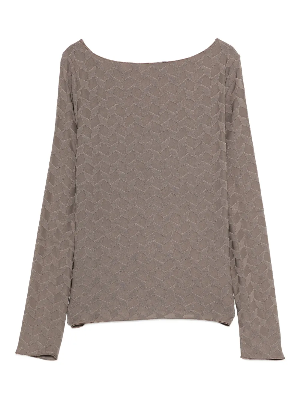 Emporio Armani Blouse met geometrisch patroon Grijs