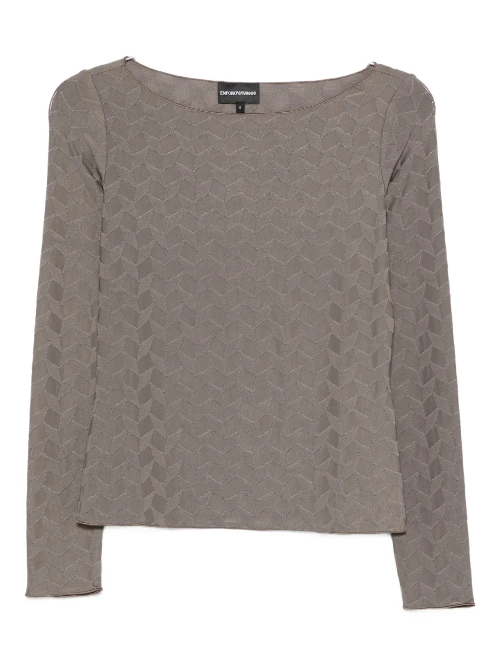 Emporio Armani Blouse met geometrisch patroon Grijs