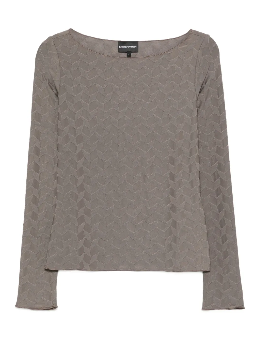 Emporio Armani Blouse met geometrisch patroon Grijs