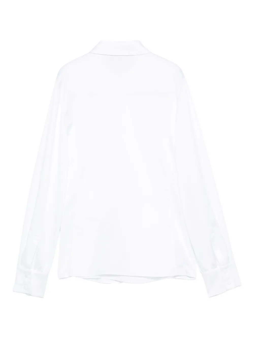 Emporio Armani wrap-front button-detail blouse Wit